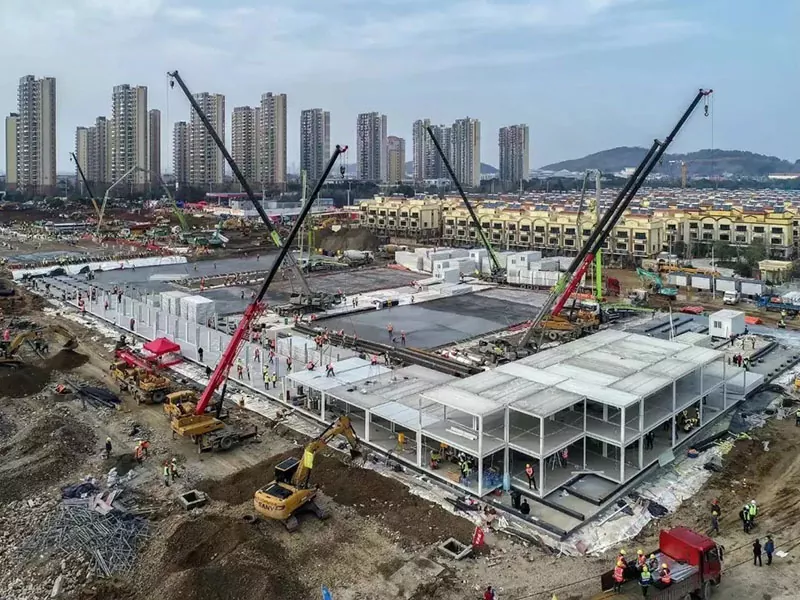 בניין בית חולים מבנה פלדה מודולרי בניין בית חולים מבנה פלדה מודולרי