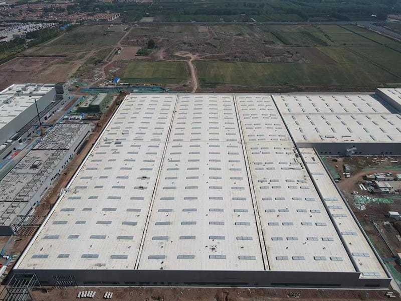 מחסן מקיף מבנה פלדה